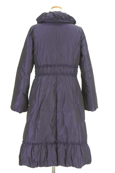 HIROKO KOSHINO（ヒロココシノ）の古着「フリルカラーロングダウンコート（ダウンジャケット・ダウンコート）」大画像２へ