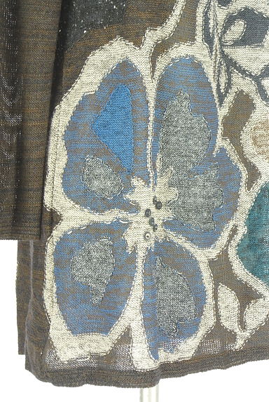 HIROKO KOSHINO（ヒロココシノ）の古着「スパンコール付きチュニックニット（ニット）」大画像５へ