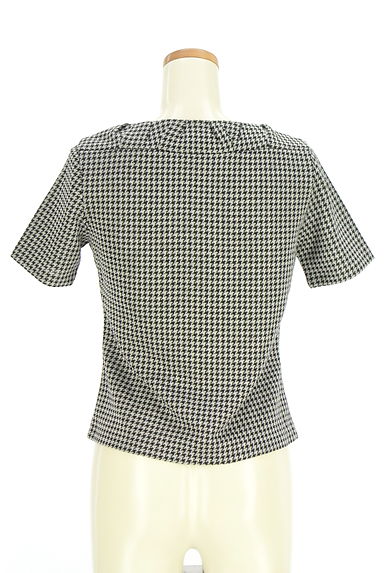 クリックで大画像表示 HIROKO BIS(ヒロコビス)の古着「ビーズ刺繍千鳥格子プルオーバー(カットソー・プルオーバー)」大画像2へ