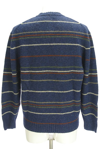 クリックで大画像表示 Crocodile(クロコダイル)の古着「マルチボーダー柄ニットトップス(ニット)」大画像2へ