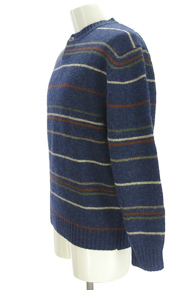 クリックで大画像表示 Crocodile(クロコダイル)の古着「マルチボーダー柄ニットトップス(ニット)」大画像3へ