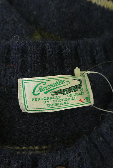 クリックで大画像表示 Crocodile(クロコダイル)の古着「マルチボーダー柄ニットトップス(ニット)」大画像6へ