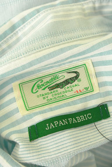 Crocodile（クロコダイル）の古着「7分袖ボーダー柄シャツ（カジュアルシャツ）」大画像６へ