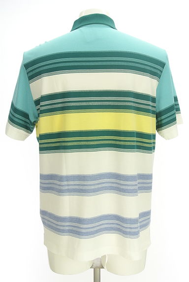 Crocodile（クロコダイル）の古着「マルチボーダーポロシャツ（ポロシャツ）」大画像２へ