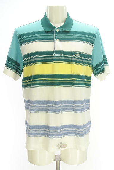 Crocodile（クロコダイル）の古着「マルチボーダーポロシャツ（ポロシャツ）」大画像４へ