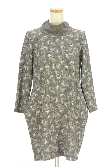 HIROKO KOSHINO（ヒロココシノ）の古着「ペイズリー柄膝上ワンピース（ワンピース・チュニック）」大画像１へ