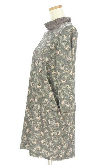 HIROKO KOSHINO（ヒロココシノ）の古着「ペイズリー柄膝上ワンピース（ワンピース・チュニック）」大画像３へ