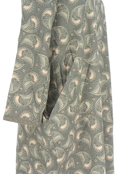 HIROKO KOSHINO（ヒロココシノ）の古着「ペイズリー柄膝上ワンピース（ワンピース・チュニック）」大画像５へ