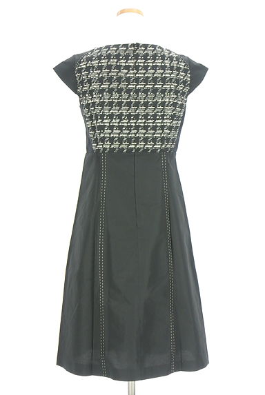 クリックで大画像表示 HIROKO BIS(ヒロコビス)の古着「異素材切替膝下ワンピース(ワンピース・チュニック)」大画像2へ