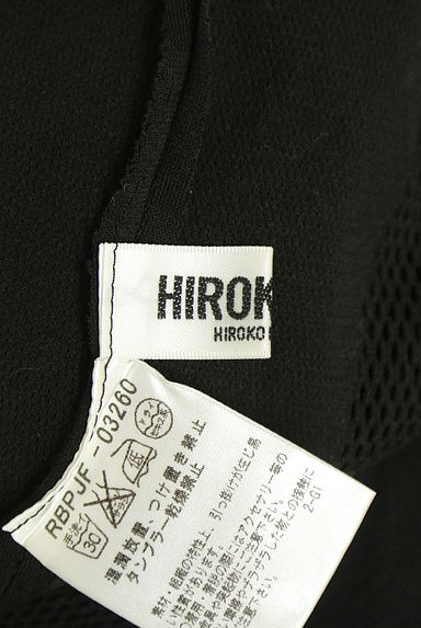 HIROKO BIS（ヒロコビス）の古着「メッシュ切替膝丈コクーンニットワンピ（ワンピース・チュニック）」大画像６へ