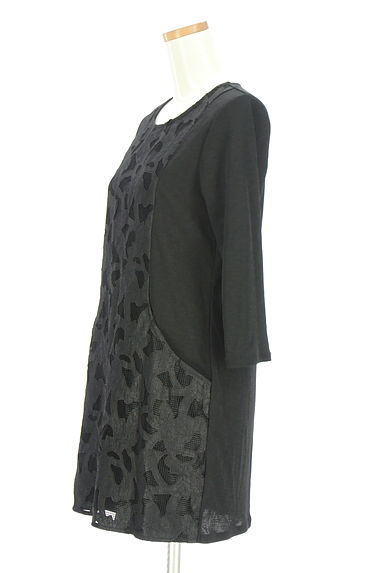 HIROKO BIS（ヒロコビス）の古着「フロントレース膝上ワンピース（ワンピース・チュニック）」大画像３へ