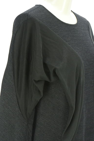 HIROKO KOSHINO（ヒロココシノ）の古着「異素材切替膝下ストレッチワンピース（ワンピース・チュニック）」大画像４へ