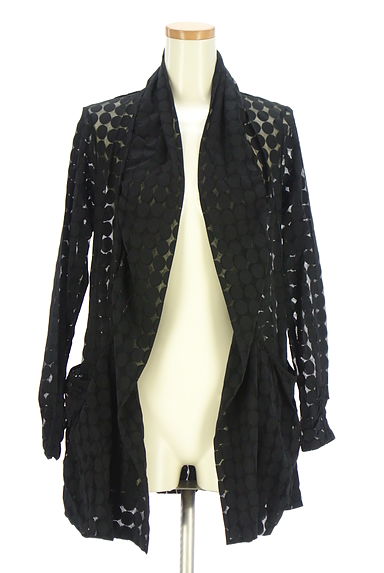 クリックで大画像表示 HIROKO BIS(ヒロコビス)の古着「シースルードットミドルカーディガン(カーディガン・ボレロ)」大画像1へ