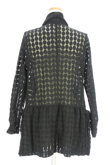 クリックで大画像表示 HIROKO BIS(ヒロコビス)の古着「シースルードットミドルカーディガン(カーディガン・ボレロ)」大画像2へ