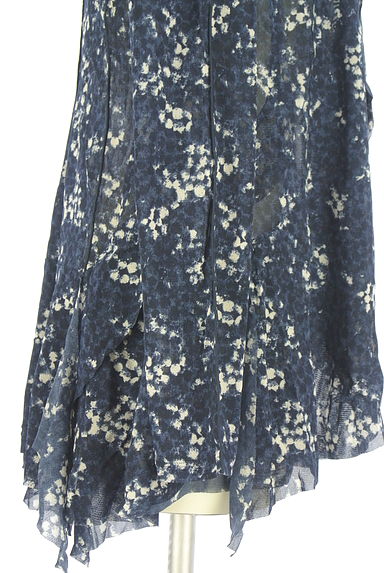 HIROKO KOSHINO（ヒロココシノ）の古着「総柄シアーニットカーディガン（カーディガン・ボレロ）」大画像５へ