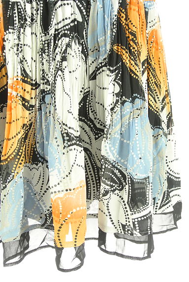 HIROKO BIS（ヒロコビス）の古着「総柄ロングプリーツシフォンスカート（ロングスカート・マキシスカート）」大画像５へ