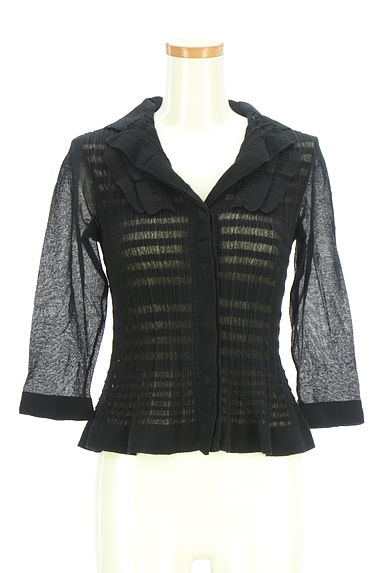 クリックで大画像表示 HIROKO BIS(ヒロコビス)の古着「シアーニットカーディガン(カーディガン・ボレロ)」大画像1へ