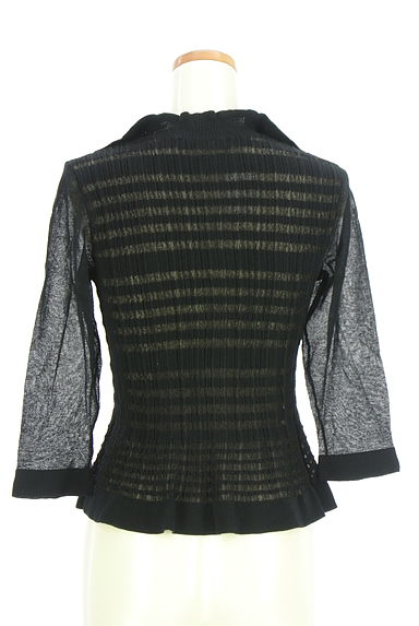 クリックで大画像表示 HIROKO BIS(ヒロコビス)の古着「シアーニットカーディガン(カーディガン・ボレロ)」大画像2へ