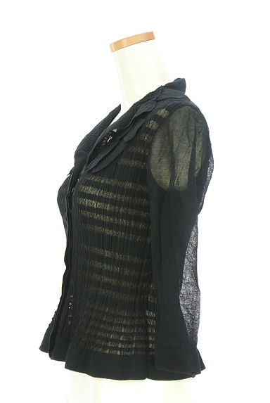 クリックで大画像表示 HIROKO BIS(ヒロコビス)の古着「シアーニットカーディガン(カーディガン・ボレロ)」大画像3へ