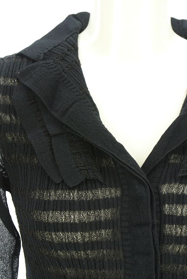 クリックで大画像表示 HIROKO BIS(ヒロコビス)の古着「シアーニットカーディガン(カーディガン・ボレロ)」大画像4へ