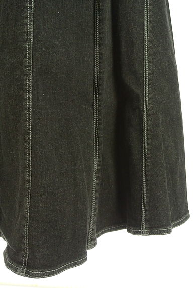 HIROKO KOSHINO（ヒロココシノ）の古着「ロングブラックデニムスカート（ロングスカート・マキシスカート）」大画像５へ