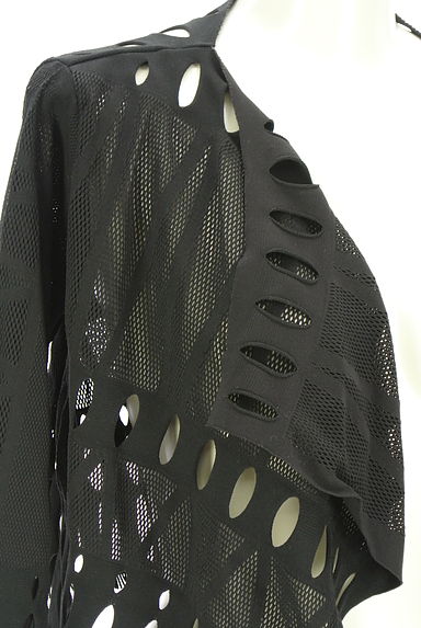 クリックで大画像表示 HIROKO BIS(ヒロコビス)の古着「カット×メッシュカーディガン(カーディガン・ボレロ)」大画像4へ