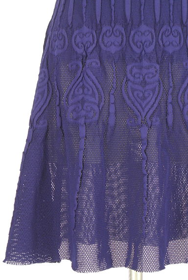 クリックで大画像表示 HIROKO BIS(ヒロコビス)の古着「+RICO HIROKO BIS ダマスク柄編みメッシュニットワンピース(ワンピース・チュニック)」大画像5へ