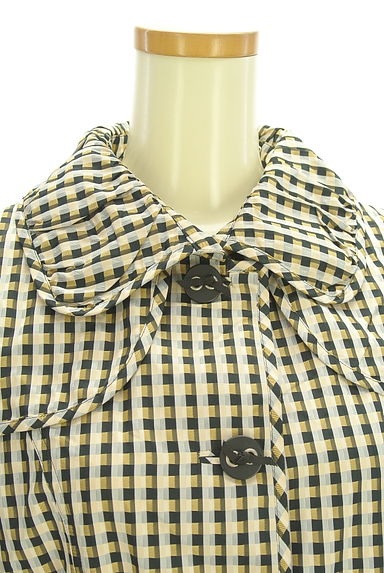 HIROKO BIS（ヒロコビス）の古着「+RICO HIROKO BIS ガンクラブチェック柄コート（コート）」大画像４へ