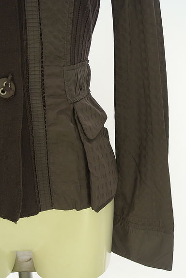 HIROKO BIS（ヒロコビス）の古着「+RICO HIROKO BIS ニット切替ジャケット（ジャケット）」大画像５へ