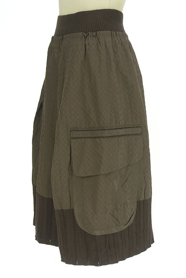 HIROKO BIS（ヒロコビス）の古着「+RICO HIROKO BIS ミディ丈裾リブ切替スカート（スカート）」大画像３へ
