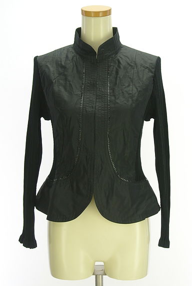 HIROKO BIS（ヒロコビス）の古着「+RICO HIROKO BIS リブニット切替ジャケット（ジャケット）」大画像１へ