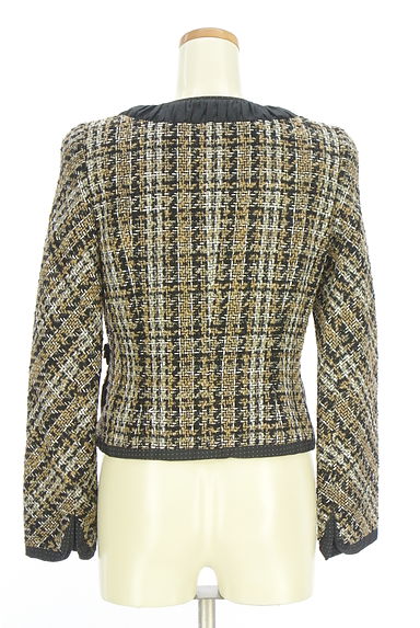 HIROKO KOSHINO（ヒロココシノ）の古着「ツイードノーカラージャケット（ジャケット）」大画像２へ