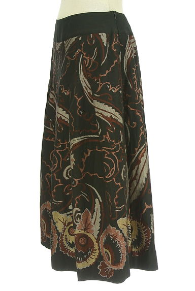 HIROKO BIS（ヒロコビス）の古着「ミディ丈エスニック柄フレアスカート（スカート）」大画像３へ