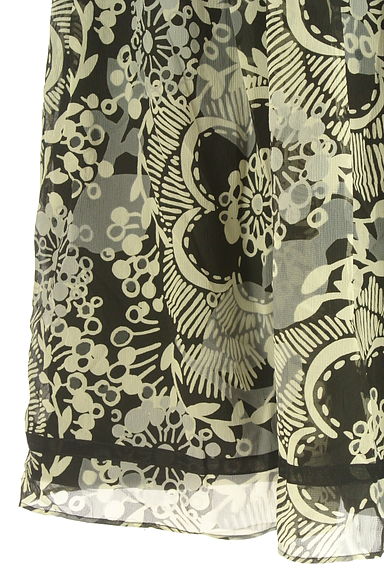 HIROKO BIS（ヒロコビス）の古着「ミモレ丈花柄シフォンスカート（ロングスカート・マキシスカート）」大画像５へ