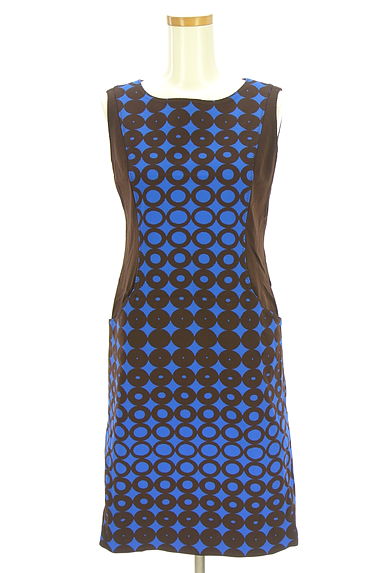 クリックで大画像表示 HIROKO BIS(ヒロコビス)の古着「+RICO HIROKO BIS ノースリニットワンピース(ワンピース・チュニック)」大画像1へ