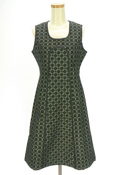 HIROKO BIS（ヒロコビス）の古着「パイピング入りノースリワンピース（ワンピース・チュニック）」大画像１へ