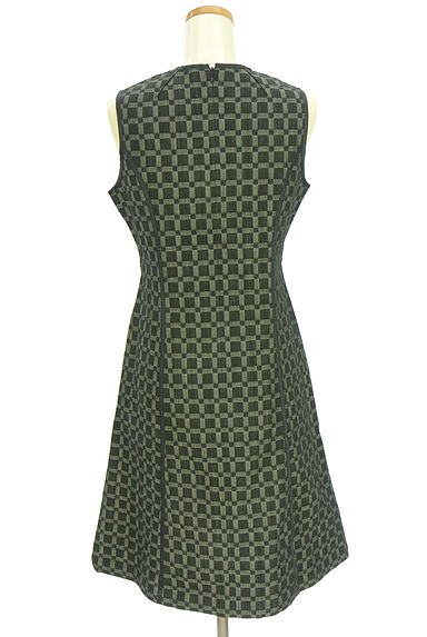 HIROKO BIS（ヒロコビス）の古着「パイピング入りノースリワンピース（ワンピース・チュニック）」大画像２へ