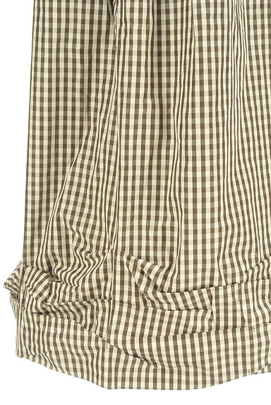 HIROKO KOSHINO（ヒロココシノ）の古着「ミディ丈ギンガムチェック柄フレアスカート（ロングスカート・マキシスカート）」大画像５へ