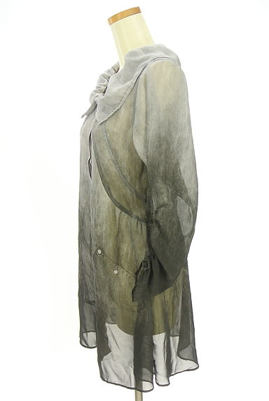 HIROKO BIS（ヒロコビス）の古着「グラデーションシアーカーディガン（カーディガン・ボレロ）」大画像３へ