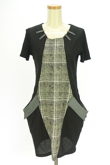 HIROKO BIS（ヒロコビス）の古着「別地切替半そでワンピース（ワンピース・チュニック）」大画像１へ