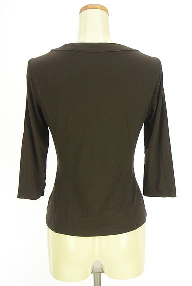 HIROKO BIS（ヒロコビス）の古着「ビジュー&スパンコール付き7分袖カットソー（カットソー・プルオーバー）」大画像２へ