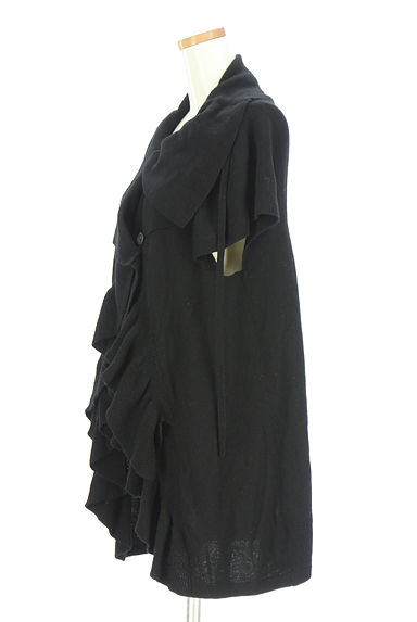 クリックで大画像表示 HIROKO BIS(ヒロコビス)の古着「ビッグカラーミドルニットカーディガン(カーディガン・ボレロ)」大画像3へ