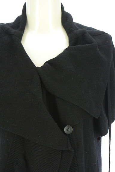 クリックで大画像表示 HIROKO BIS(ヒロコビス)の古着「ビッグカラーミドルニットカーディガン(カーディガン・ボレロ)」大画像4へ