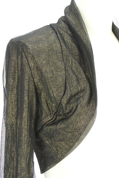 HIROKO KOSHINO（ヒロココシノ）の古着「ラメメッシュショートボレロ（カーディガン・ボレロ）」大画像４へ