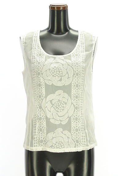 HIROKO BIS（ヒロコビス）の古着「レース風ジャガードシアーカットソー（カットソー・プルオーバー）」大画像１へ