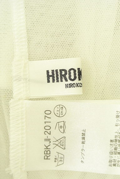 HIROKO BIS（ヒロコビス）の古着「レース風ジャガードシアーカットソー（カットソー・プルオーバー）」大画像６へ