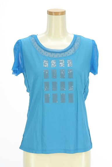 クリックで大画像表示 HIROKO KOSHINO(ヒロココシノ)の古着「スパンコール付きTシャツ(Tシャツ)」大画像1へ