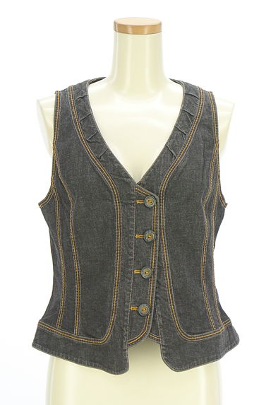 HIROKO BIS（ヒロコビス）の古着「デニムベスト（ベスト・ジレ）」大画像１へ