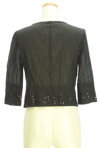 HIROKO BIS（ヒロコビス）の古着「7分袖シアーカーディガン（カーディガン・ボレロ）」大画像２へ