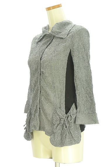 HIROKO BIS（ヒロコビス）の古着「esseNtieL HIROKO BIS シアサッカーカーディガン（カーディガン・ボレロ）」大画像３へ